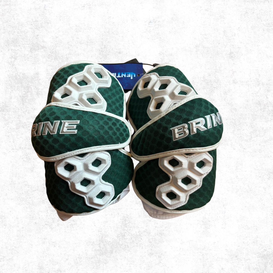 Brine Triumph II Lacrosse Arm Pads, Forest Green