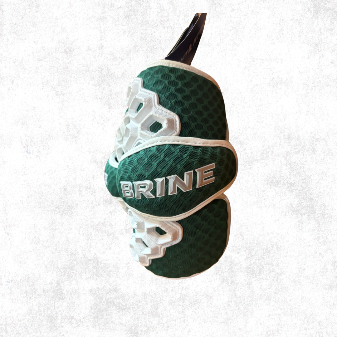 Brine Triumph II Lacrosse Arm Pads, Forest Green