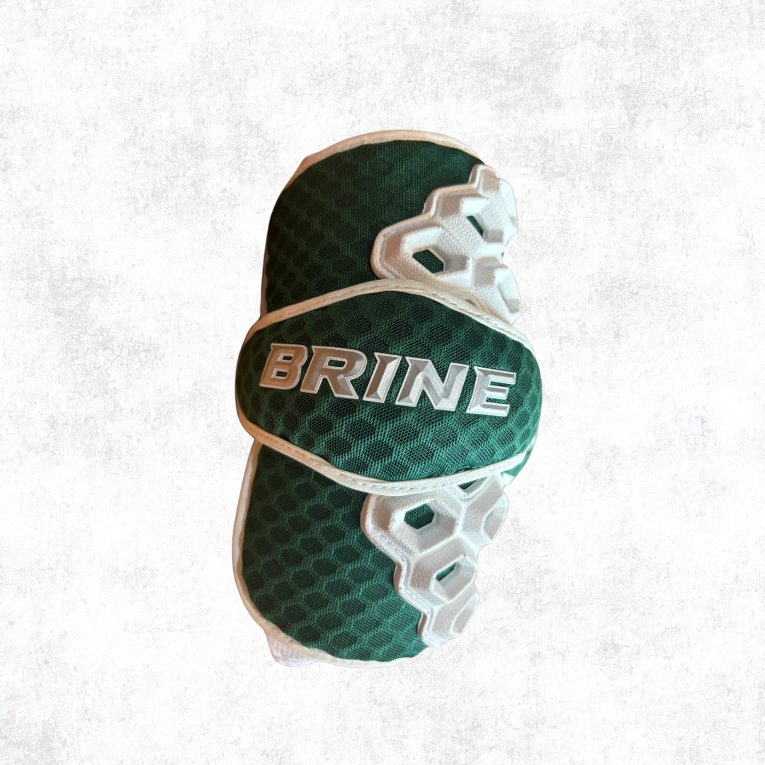 Brine Triumph II Lacrosse Arm Pads, Forest Green